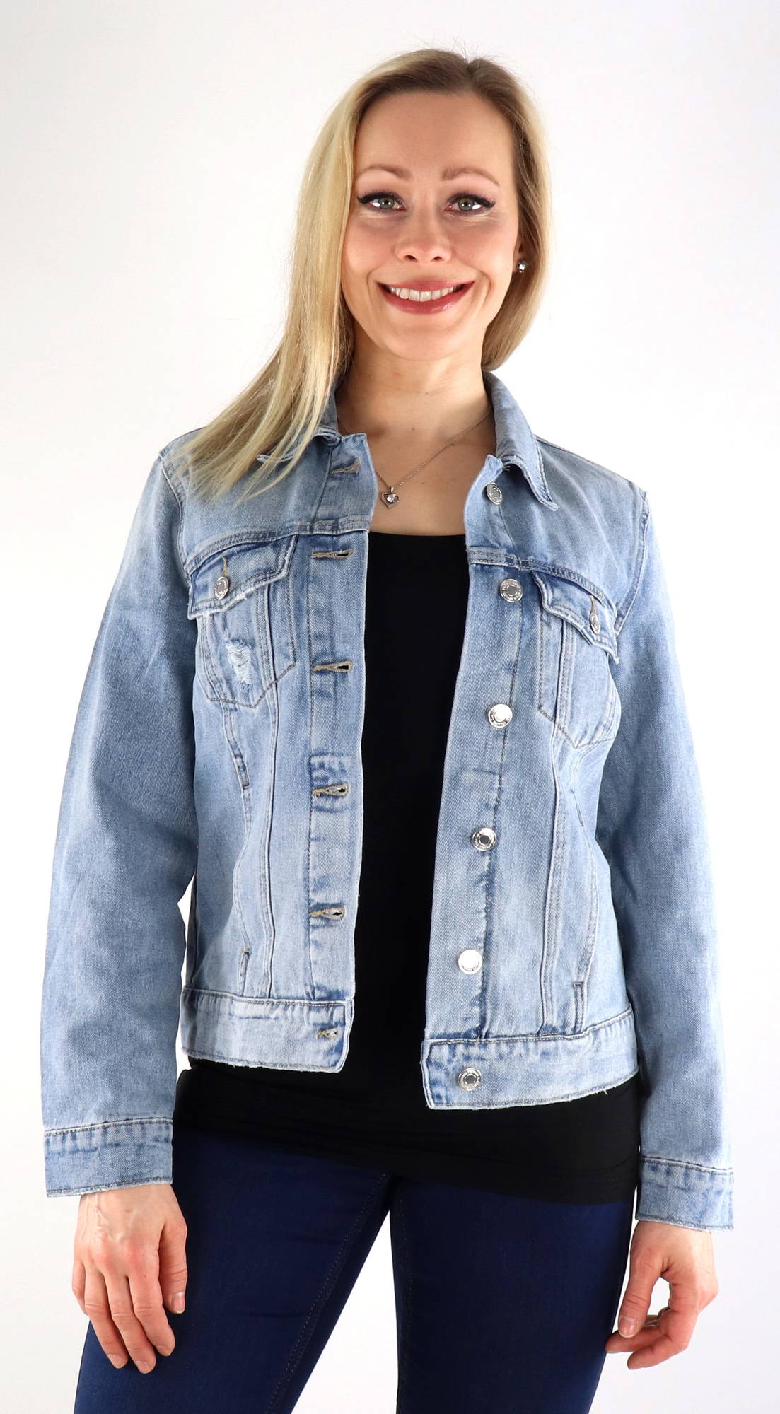 Vero Moda Denim Jacket Zorica light blue - Stilettoshop.eu webstore