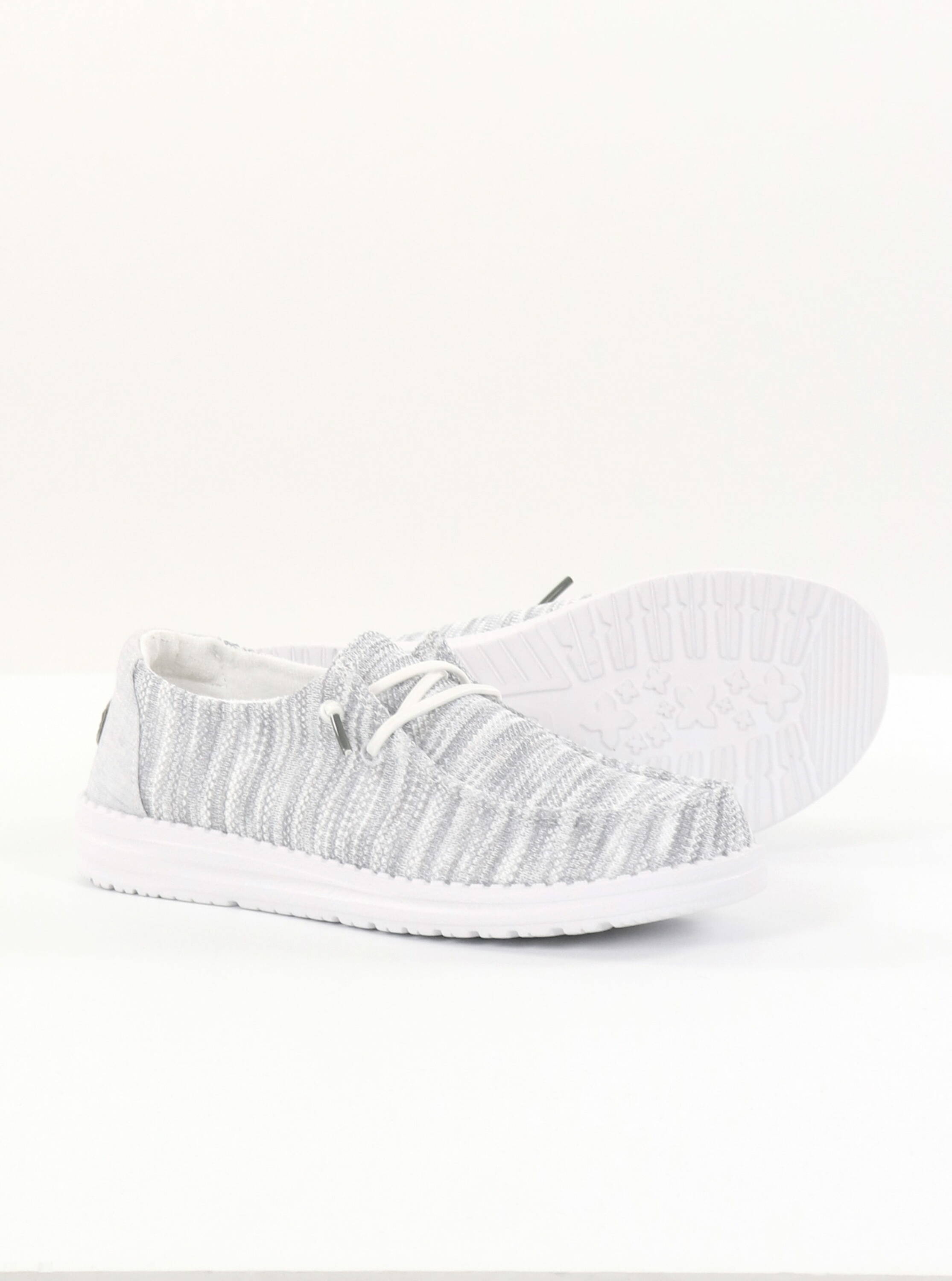 Wendy Sox Glacier Grey Womens Gray Hey Dudes Grey Dude Shoes For