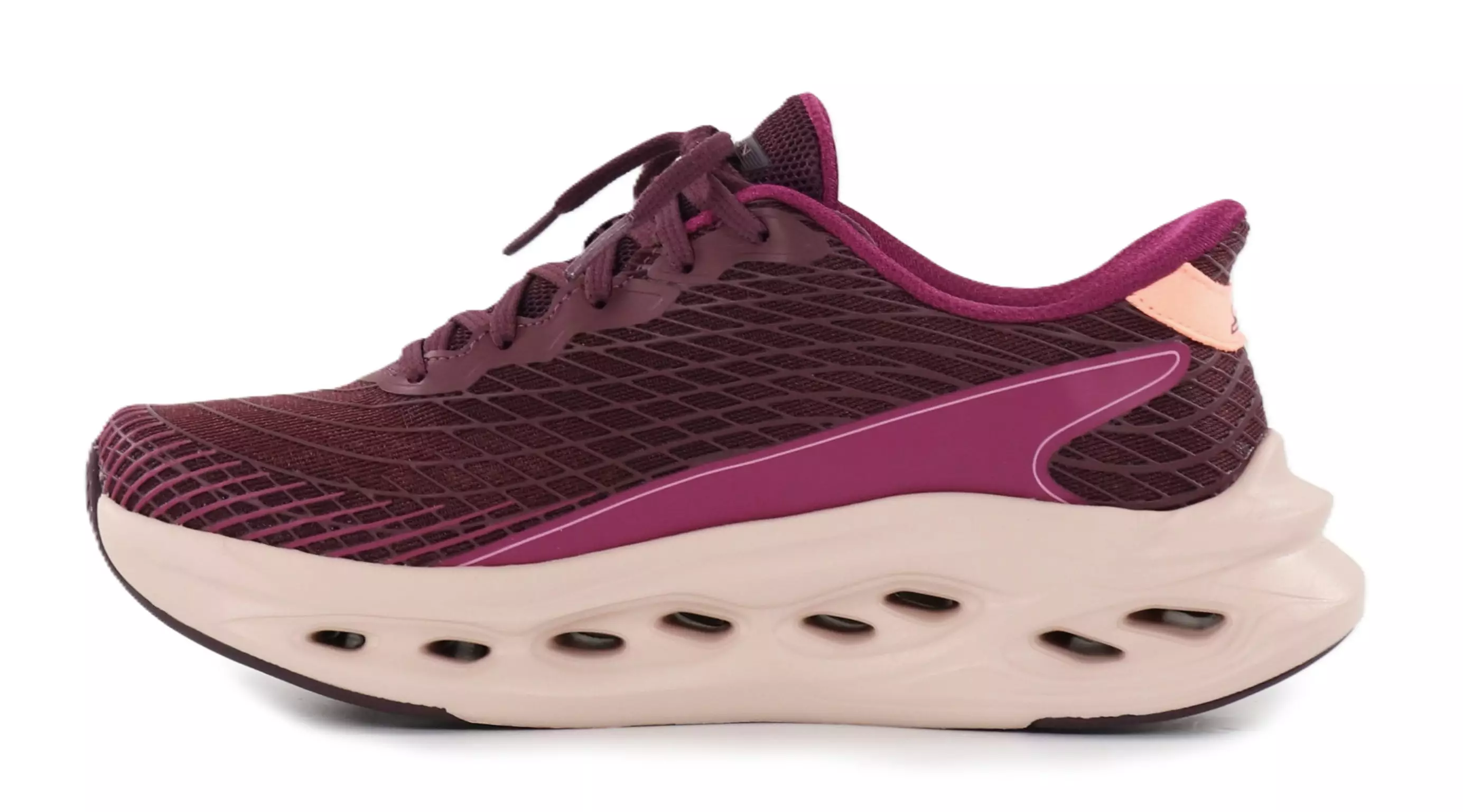 Gw ㊱ Skechers Women's Sneakers 129404/BURG MAX CUSHIONING GLIDE STEP