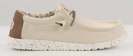 HEYDUDE Shoes 40022-105 Wally Stretch Canvas Ivory - Men's walking shoes - 133685 - 1