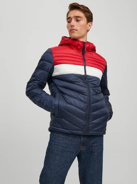 Jack & Jones Lightweight Quilted Jacket Hero blue/red - Men's jackets - 133995 - 1