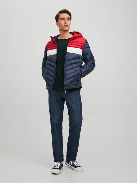 Jack & Jones Lightweight Quilted Jacket Hero blue/red - Men's jackets - 133995 - 2