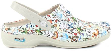 Nursing Care Machine Washable Work Shoes leather, Cartoon - Women's work shoes - 125175 - 1