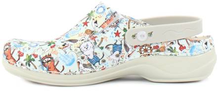 Nursing Care Machine Washable Work Shoes leather, Cartoon - Women's work shoes - 125175 - 2