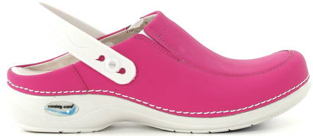 Nursing Care Machine washable clogs WG4P09 fuchsia - Women's work shoes - 112205 - 2