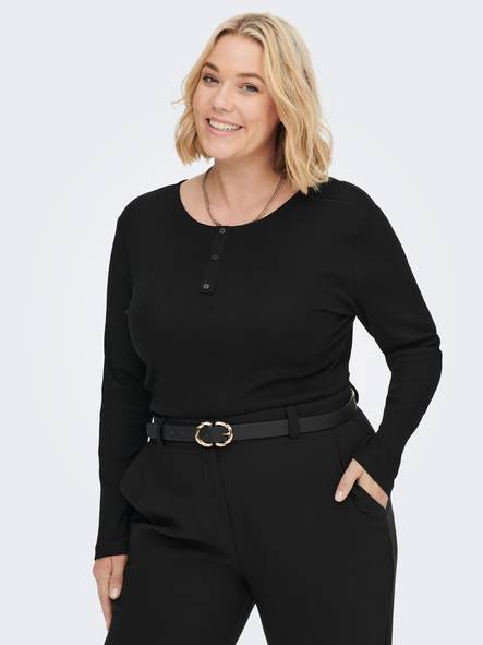 Only Carmakoma Shirt button - Women's long sleeved shirts - 131435 - 1