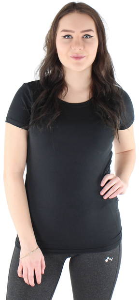 Only Play Women's sport t-shirt, black, pink - Womens's sports T-shirts - 122895 - 1