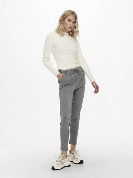 Only Pants Poptrash life medium grey - Women's trousers - 129225 - 2