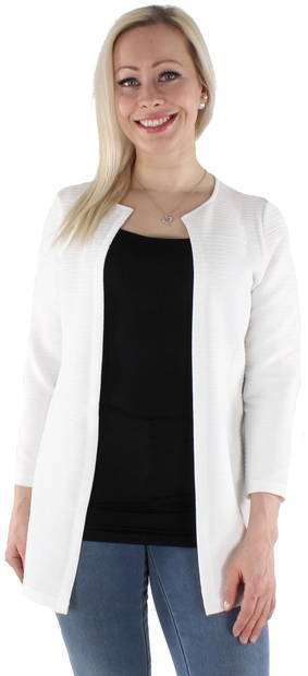 Only women's open model Cardigan 7/8 long, White - Women's knitwear - 126035 - 1
