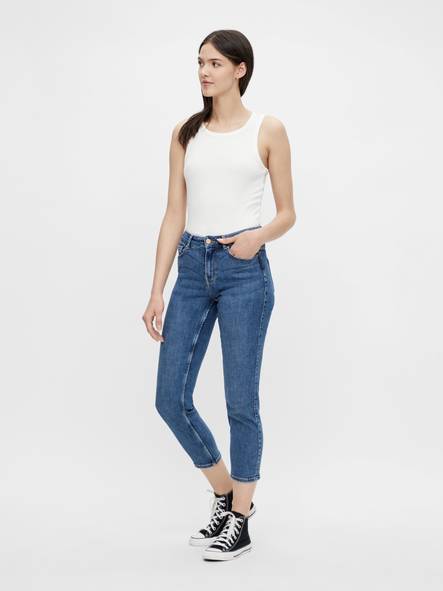 Pieces dam Slim fit jeans slim mw MB255 blue - Women's jeans - 128885 - 2