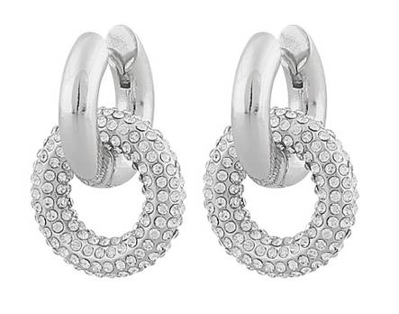 Snö of Sweden Earrings Friday ring silver - Earrings - 130315 - 1
