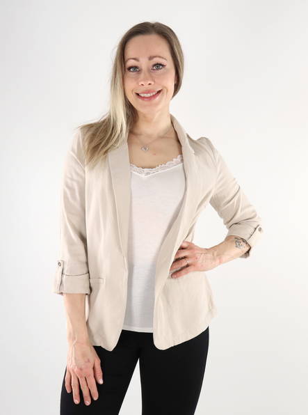 Women's blazer Vero ModaJesmilo Loose 3/4 silver lining - Women's jackets and blazers - 133925 - 3