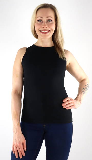 Vero Moda women's elastic Top Lavender black - Women's tank tops - 133445 - 1