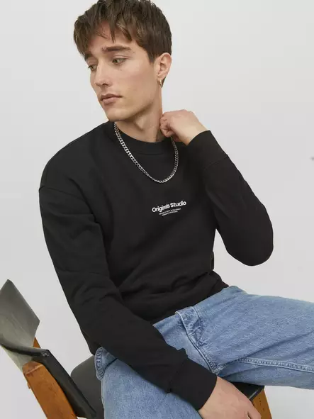 Jack&Jones Vesterbro men's sweatshirt black - Men's long sleeved shirts - 135115 - 1
