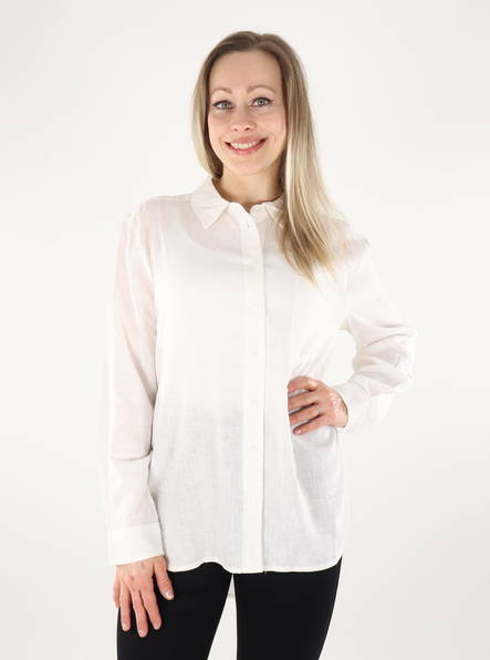 Only women's dress shirt Tokyo Linen bright white - Women's shirts and blouses - 135805 - 1