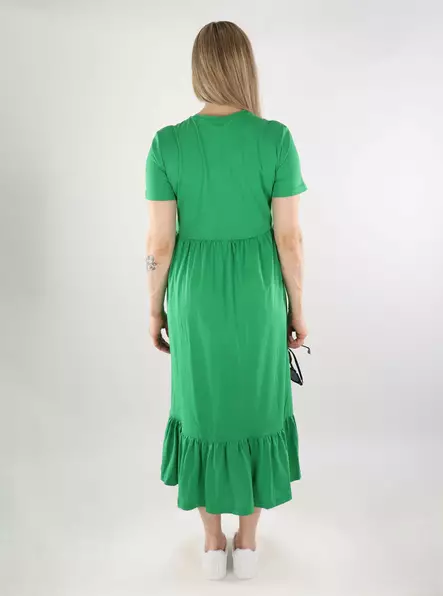 Only organic cotton dress ONLMAY Peplum green bee - Dresses and tunics - 138205 - 2