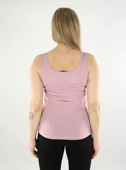 Pieces women's ribbed top PCKITTE Tank dawn pink - Women's tank tops - 138235 - 2