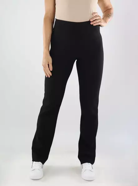Only women's straight-leg trousers Band black - Women's trousers - 139015 - 1