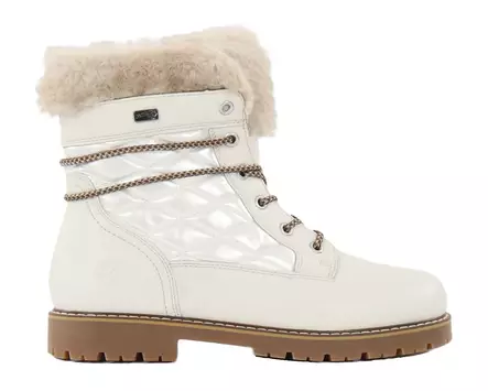 Rieker Remonte studded ankle boots D9383-80 white - Rieker ankle boots - 139185 - 1