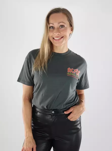 JJXX women's t-shirt JJXXACE RLX dark grey/AC-DC - Women's T-shirts - 139215 - 2