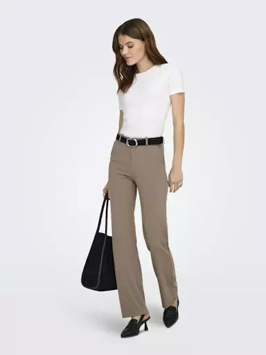 Only women's trousers Raffy-yo mid fossil - Women's trousers - 140055 - 2