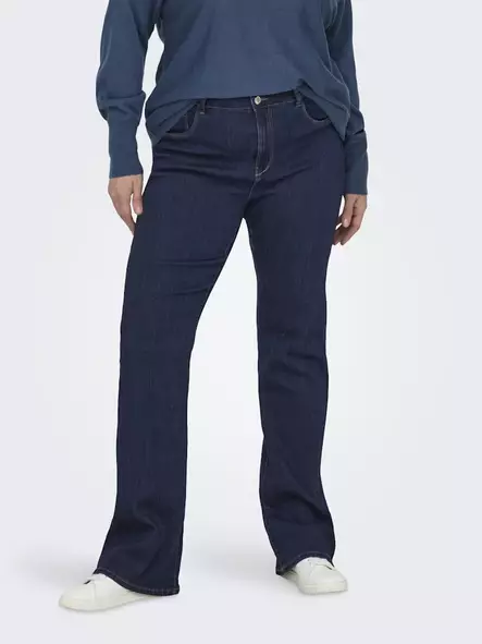Only Carmakoma Plussize Jeans Thunder flared dark blue - Women's jeans - 140665 - 1