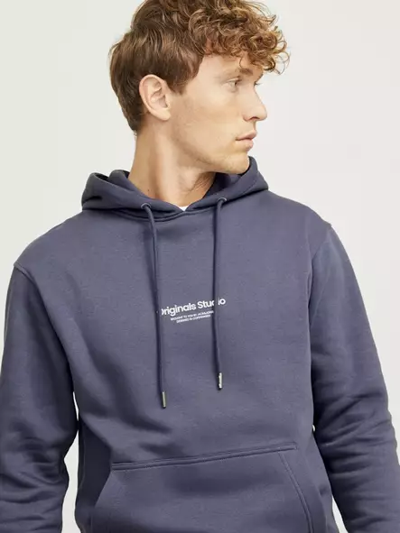 Jack&Jones men's hoodie Vesterbro Sweat nightshadow blue - Men's hoodies - 137595 - 2