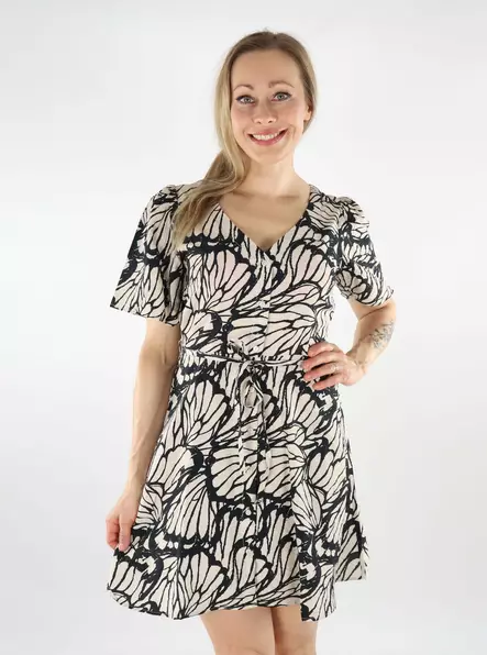 JDY A-line dress Troya Short tapioca/black - Dresses and tunics - 138775 - 1
