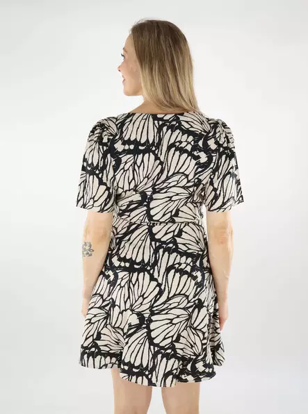 JDY A-line dress Troya Short tapioca/black - Dresses and tunics - 138775 - 2