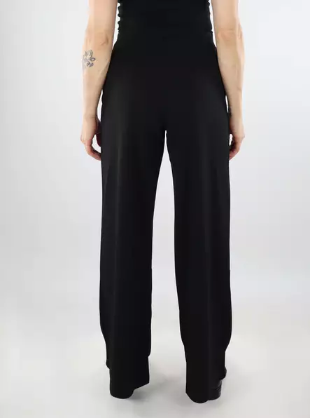 JDY women's wide leg pants Button black - Women's trousers - 137395 - 2