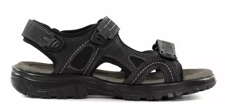 Migant men's leather sandals L931-2 black - Men's sandals - 136535 - 1