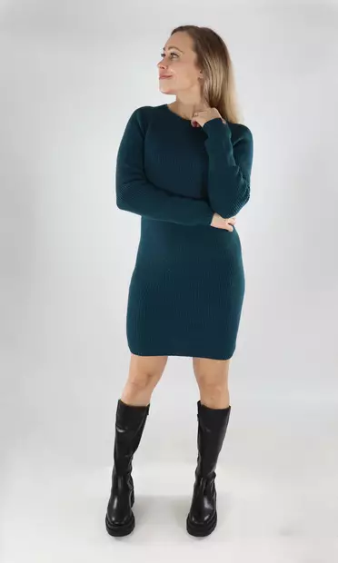 North Outdoor Kanerva merino dress peacock blue - Women's knitwear - 139725 - 1