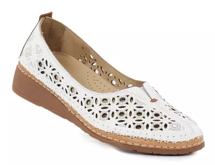 Nor Walk ballerinas Annika 04134-1 white - Ballerinas - 140795 - 1