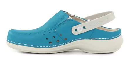Nursing Care Machine Washable Genuine Leather Work Shoes WG4AP19 Light Blue - Women's work shoes - 120295 - 2