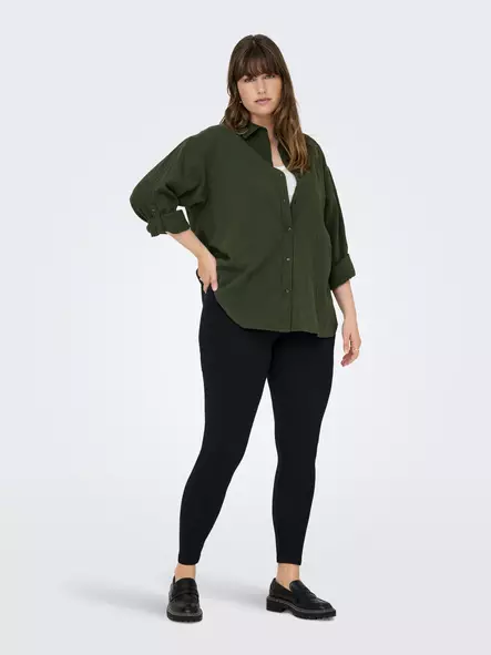 Only Carmakoma Plus size Women's Leggings Live Love new, Black - Leggings - 126615 - 1
