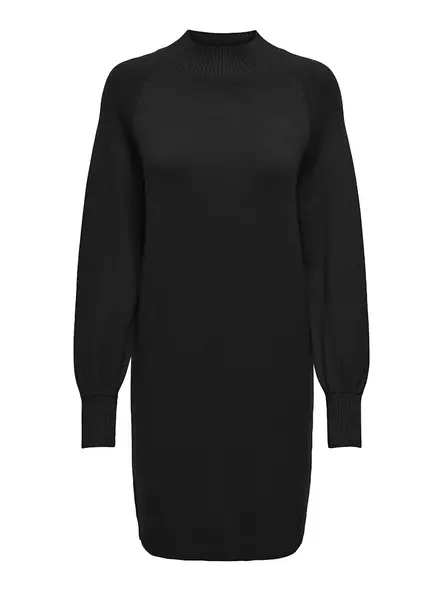 Only Carmakoma women's plus size knitted dress Highneck black - Women's knitwear - 137455 - 1