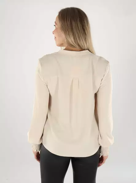 Only women's stretch shirt Smock gray morn - Women's long sleeved shirts - 139135 - 2