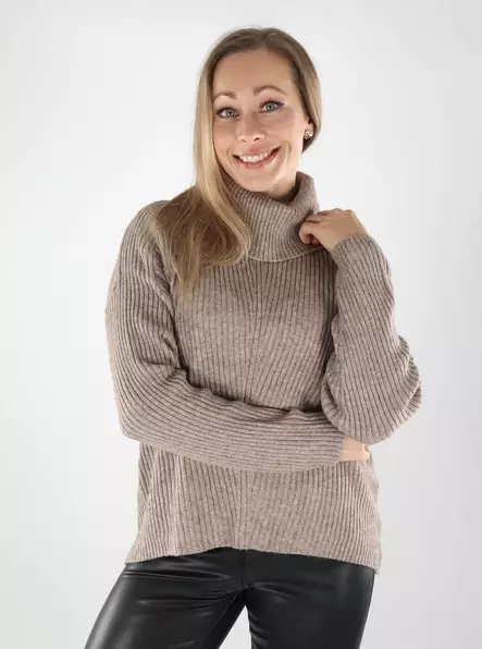Only women's knit Rollneck fungi - Women's knitwear - 139515 - 1