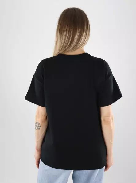 Pieces women's t-shirt Oversized Tee black - Women's T-shirts - 140155 - 2