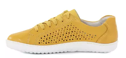 Rieker Women's Genuine Leather Barefoot Shoes 52824-68 Yellow - Barefoot shoes - 138155 - 2