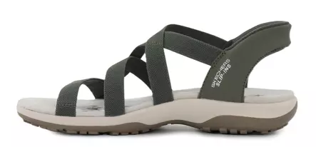 Skechers Women's Slip Ins Sandals 163460/OLV REGGAE SLIM - STRETCH FLEX olive - Skechers women`s sandals - 140555 - 2