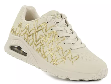 Skechers Sneakers 177975/NTGD UNO - GOLDEN HEART Natural/Gold - Skechers women`s sneakers - 141455 - 2