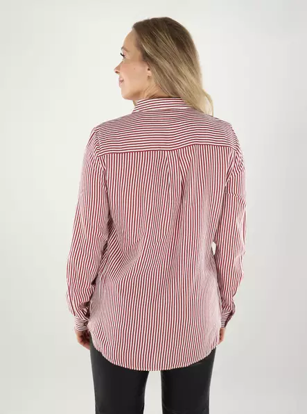 Vero Moda women's Dress Shirt VMBUMPY Shirt karanda red - Women's shirts and blouses - 138975 - 2