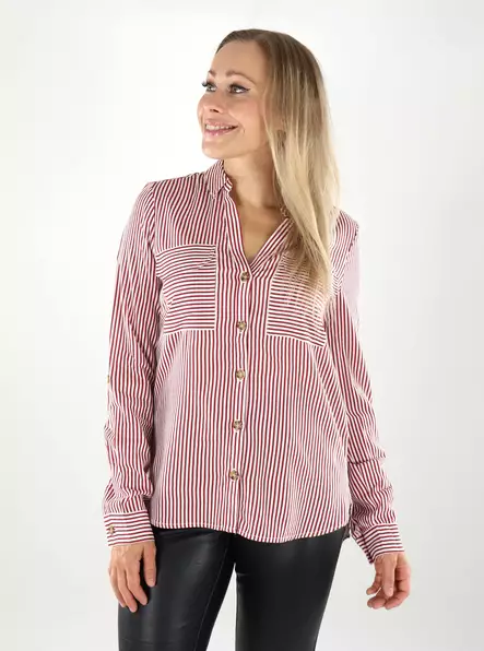 Vero Moda women's Dress Shirt VMBUMPY Shirt karanda red - Women's shirts and blouses - 138975 - 1