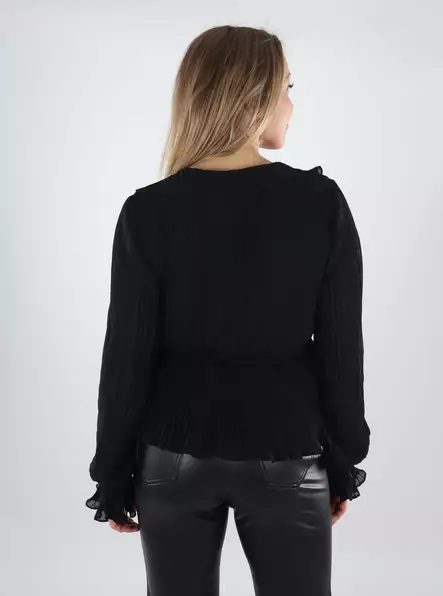 Vero Moda women's shirt Frill black - Women's long sleeved shirts - 139995 - 2