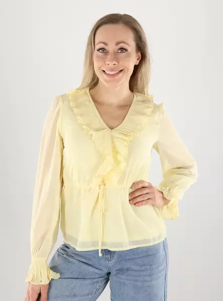 Vero Moda shirt plisse flan - Women's long sleeved shirts - 141185 - 1