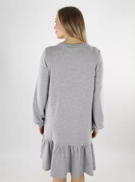 Vila women's sweatshirt dress O-Neck light grey - Dresses and tunics - 140085 - 2