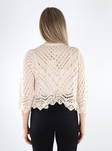 JDY women's cardigan Sun 3/4 off-white - Women's knitwear - 135335 - 2