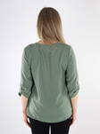 JDY women's shirt Divya 3/4 Seaspray - Women's long sleeved shirts - 135345 - 2