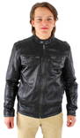 Jack&Jones Leather Jacket Lenny black - Men's jackets - 117225 - 1